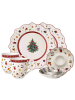 Villeroy & Boch 6er Set Frühstücks-Set Toy's Delight in weiß-rot