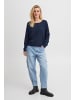 Pulz PZSARA ONeck Box Pullover Loose fit in Dark Sapphire