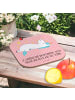 Mr. & Mrs. Panda Glasuntersetzer Einhorn Sternenhimmel mit Spruch in Rot Pastell