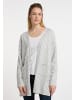 DreiMaster Maritim Damen Cardigan in Wollweiss Grau Melange