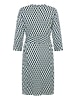 Betty Barclay Blusenkleid mit Gürtel in Blau/Grün