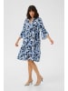 Kaffe Kleid KAedita A-shape in Blue Flower Print