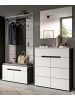 Inn.Furn Garderoben-Set 4-teilig weiß, grau 175 cm, Komplettset mit Soft-Close-Funktion