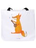 Mr. & Mrs. Panda Shopper Tasche Fuchs Gitarre ohne Spruch in Weiß