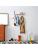 relaxdays Hocker in Grau/ Gold - (H)39 x Ø 37 cm