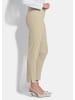 GOLDNER Kurzgröße:  Elegante 7/8-Hose mit Schlupfbund in beige