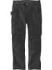 CARHARTT  Cargohose "Steel Rugged C 105072" in Schwarz