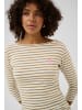 Kaffe Langarm-Shirt KAliddy Regular fit in Chalk/Petrified - Pink Heart