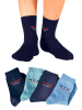 H.I.S Basicsocken in blau, marine, hellblau, dunkelblau