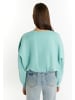 myMo Sweatshirt Cropped in Aqua