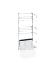 relaxdays Wäscheständer in Silber - (B)47 x (H)125 x (T)36 cm