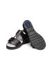 VITAFORM Hirschleder Sandalen in schwarz