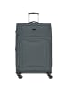 D&N Travel Line 9204 4 Rollen Trolley L 76 cm mit Dehnfalte grau