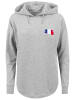 F4NT4STIC Oversized Hoodie France Frankreich Flagge Fahne in grau