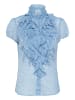 SAINT TROPEZ Langarm - Hemd LiljaSZ Gerade Passform in Allure Ice Small Blooms