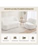 HOMCOM Sofa-82L x 81B x 73,5H cm-Cremeweiß