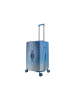 Saxoline SX Blue Elite M Trunk Trolley TSA Zahlenschloss Spinner 66 cm in blue gradient