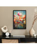MuchoWow Poster mit Leiste Bunte Blumen