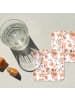 OnlyWow Glasuntersetzer 6er-Set Blumen