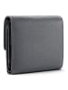 Lazarotti Bologna Leather Geldbörse Leder 12 cm in grey