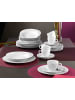 Seltmann Weiden 6er Set Frühstücksuntertassen Trio Highline ø 17,5 cm in weiß-grau