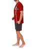 NORMANN Shorty Schlafanzug kurzarm Pyjama - 78178 in rot