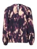 Kaffe Langarm-Bluse KAdunora A-shape in Purple Blurry Graphics