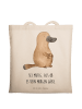 Mr. & Mrs. Panda Uni Tasche Schnabeltier Mut mit Spruch in Creme