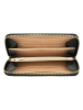 DuDu Up Geldbörse RFID Schutz Leder 20 cm black-nude