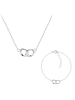 Alexander York Schmuckset Kette mit Anhänger und Armband RINGE, 2-tlg. in silber