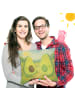 Mr. & Mrs. Panda Dekokissen Sofa Avocado Pärchen Design ohne Spruch in Weiß