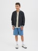JACK & JONES Junior Gestricktes T-Shirt in Whitecap Gray