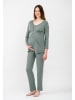 Cool Mama Umstands- und Still-Pyjama 2 in 1 in Olive