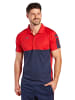 erima Six Wings Poloshirt in new navy/rot