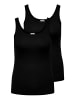 ONLY Carmakoma 2er-Pack Tanktop in Black
