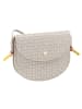 DuDu Skye Umhängetasche Leder 21 cm in pearl grey