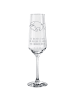 Mr. & Mrs. Panda Champagnerglas Einhorn Nacht mit Spruch in Transparent