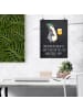 Mr. & Mrs. Panda Art Print Pinguin Bier mit Spruch in Kreidetafel