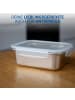 elasto Vorratsdose "Heat" in silber/transparent - 1,1 l