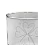 Mr. & Mrs. Panda Whiskyglas Blume Kleeblatt ohne Spruch in Transparent