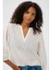 Kaffe Kurzarm-Bluse KAgabriela Regular fit in Chalk
