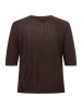 More & More Struktur-Pullover in espresso brown
