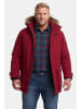 Men Plus Parka in burgunderrot