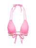 Moda Minx Bikinioberteil Selene Droplet Double Strap Triangle Top in Pink
