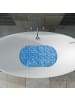 relaxdays Badewannenmatte in Blau - (B)67 x (T)38 cm