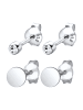 Elli Ohrringe 925 Sterling Silber Plättchen in Silber