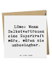 Mr. & Mrs. Panda Geburtskarte Spruch Löwe Superkraft mit Spruch in Weiß