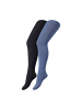camano Strumpfhose 2er Pack gray blue