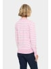 SAINT TROPEZ Strickpullover MilaSZ Gerade Passform in Pink Nectar/Ice Mel Stripe