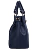 Samantha Look Handtasche echt Leder in blau